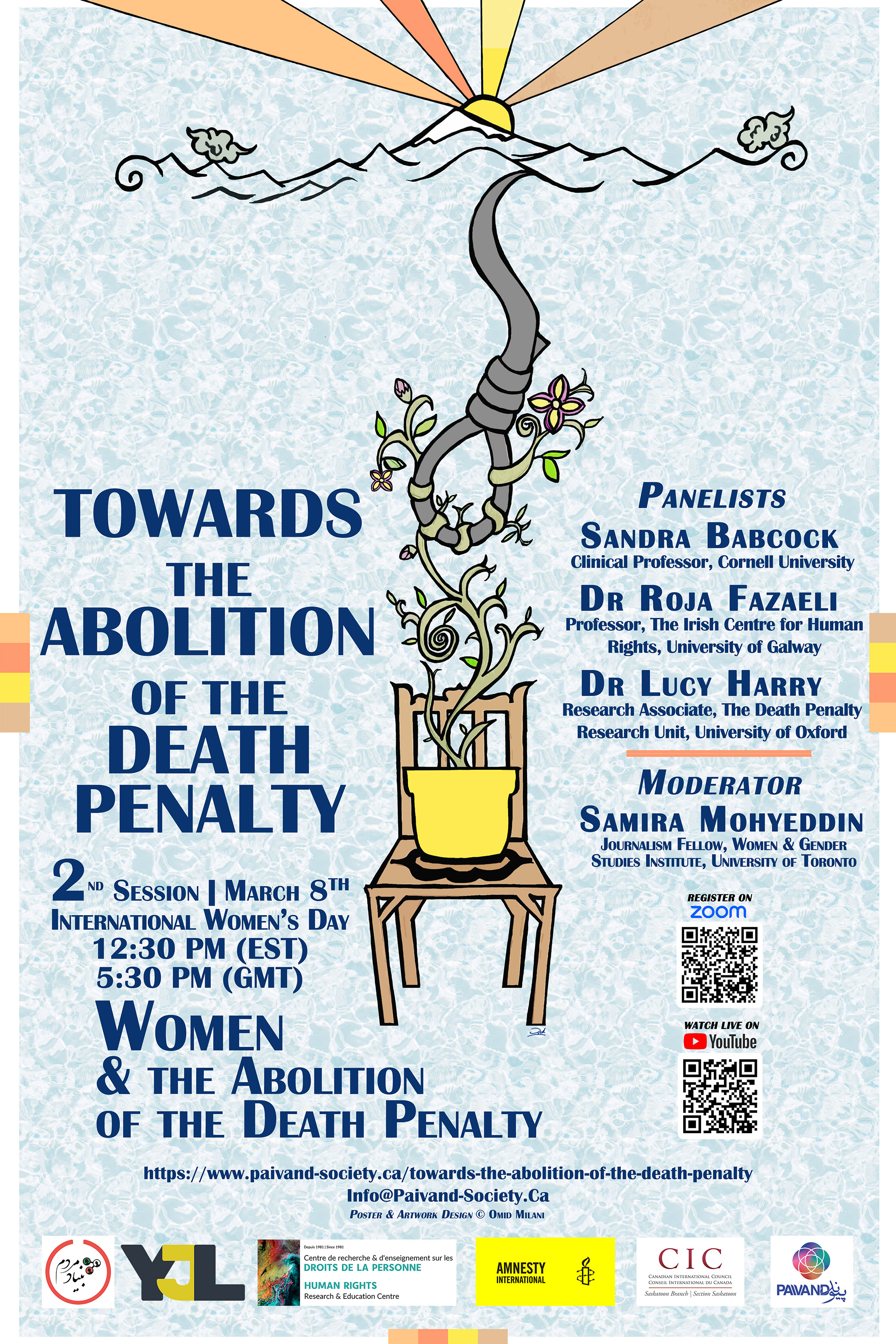 poster for the event on abolition of the death penalty